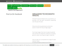 Tablet Screenshot of mcgrathwaste.ie